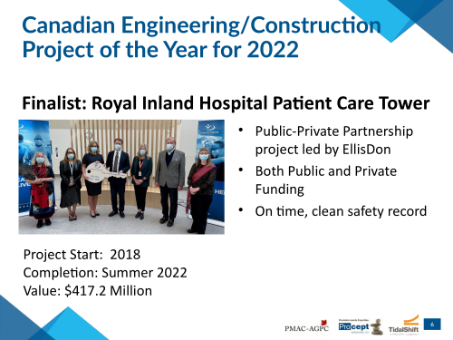 2022 Canadian Project Award - Engineering/Construction